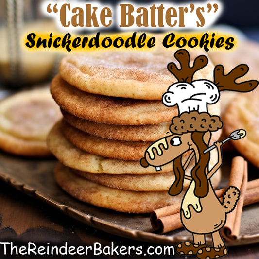 "Cake Batter's" Snickerdoodle Cookies Recipe by TheReindeerBakers.com©