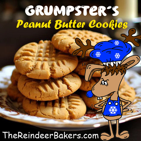 "Grumpster's Peanut Butter Cookie Recipe by TheReindeerBakers.com©