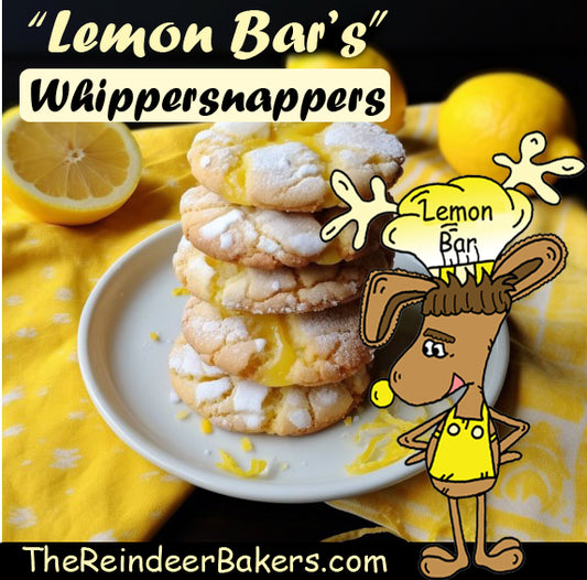 "Lemon Bars" Whippersnappers Cookies by TheReindeerBakers.com©