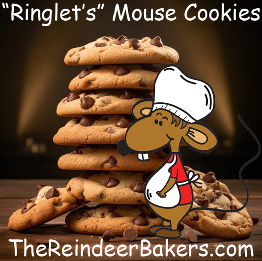 Ringlet's Mouse Cookies | Chocolate Chip Cookies Recipe by TheReindeerBakers.com